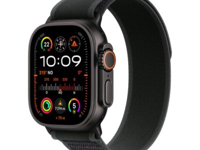 Apple Watch Ultra 2 GPS + Cellular 49mm Black Titanium Case with Black Trail Loop - S/M