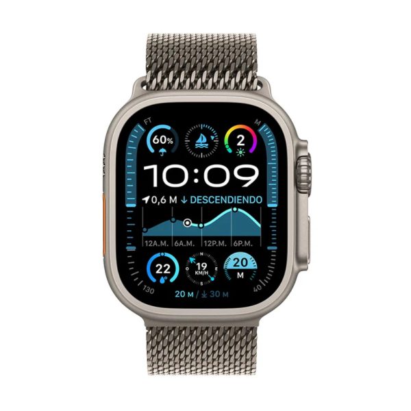 Apple Watch Ultra 2 GPS + Cellular 49mm Natural Titanium Case with Natural Titanium Milanese Loop - M - Imagen 3