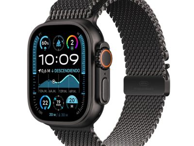 Apple Watch Ultra 2 GPS + Cellular 49mm Black Titanium Case with Black Titanium Milanese Loop - M