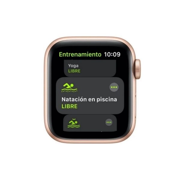 Apple Watch SE GPS, 40mm Gold Aluminium Case with Pink Sand Sport Band - Imagen 4