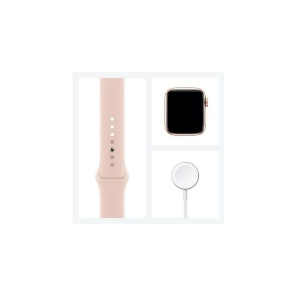 Apple Watch SE GPS, 40mm Gold Aluminium Case with Pink Sand Sport Band - Imagen 5