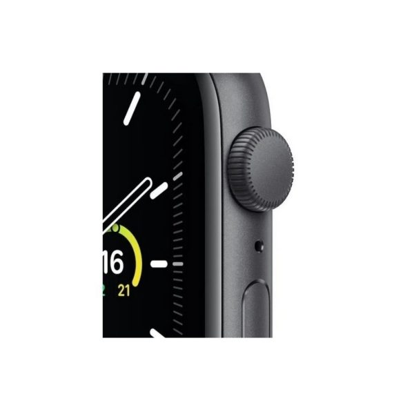 Apple Watch SE GPS, 44mm Space Gray Aluminium Case with Black Sport Band - Imagen 3