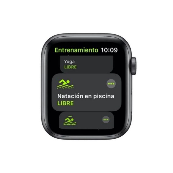 Apple Watch SE GPS, 44mm Space Gray Aluminium Case with Black Sport Band - Imagen 4