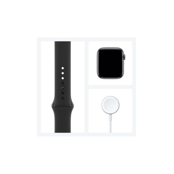 Apple Watch SE GPS, 44mm Space Gray Aluminium Case with Black Sport Band - Imagen 5