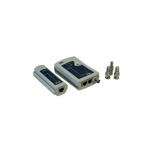 Cable de Red probador de Continuidad para conjuntos de cable Cat5/Cat6, Telefónico y Coaxial