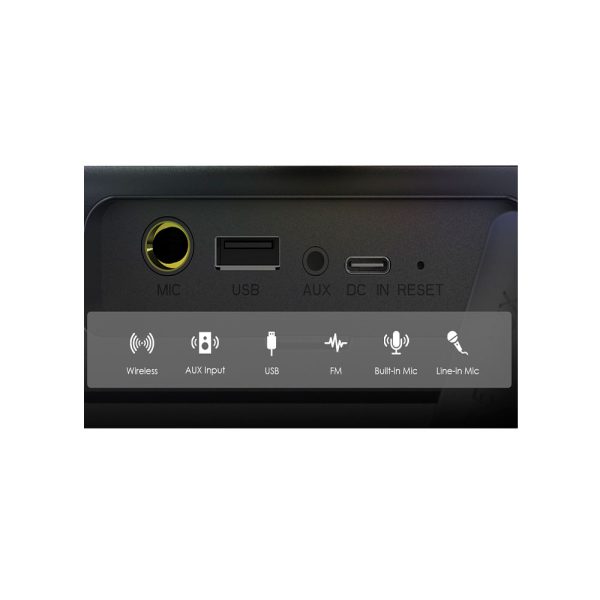 Parlante boom pop oraimo con luces rgb - Imagen 5