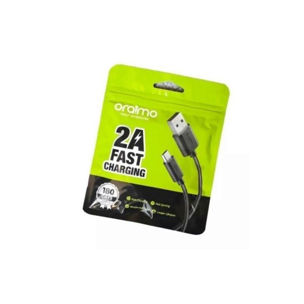 Cable de Datos Oraimo Duraline 2 Micro USB 1 Metro Negro - Imagen 3