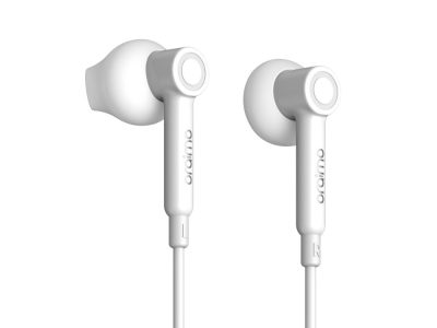 Audífonos de cable in-ear oraimo Thor blancos