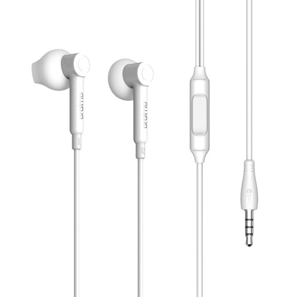 Audífonos de cable in-ear oraimo Thor blancos - Imagen 4