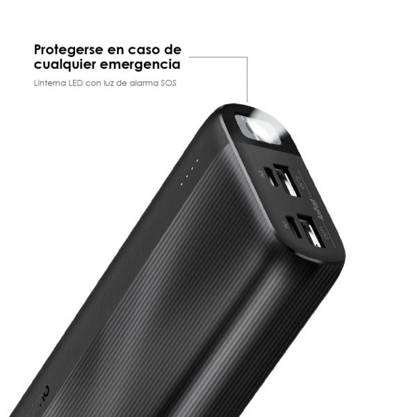 Power Bank Oraimo Cargador Pórtatil Batería 20000mah Traveler 4 Negro - Imagen 4