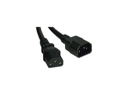 Cable de Alimentación para Servicio Pesado para PDU, C13 a C14 - 15A, 250V, 14 AWG, 1.83 m [6 pies], Negro