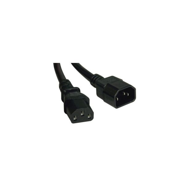 Cable de Alimentación para Servicio Pesado para PDU, C13 a C14 - 15A, 250V, 14 AWG, 1.83 m [6 pies], Negro