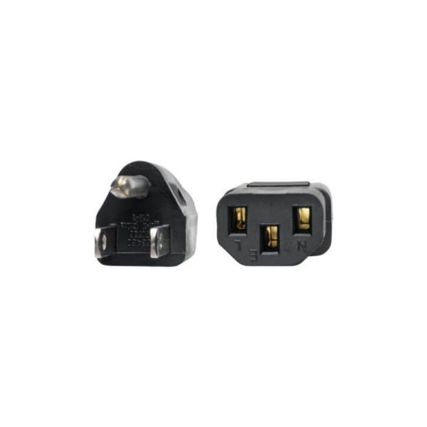 Cable de Alimentación para Computadora, NEMA 5-15P a C13 - 10A, 125V, 18 AWG, 30.5 cm [1 pie], Negro - Imagen 3