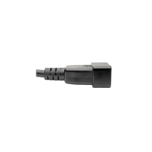 Cable de Extensión de Alimentación, C19 a C20 - Servicio Pesado, 20A, 250V, 12 AWG, 1.83 m [6 pies], Negro - Imagen 4