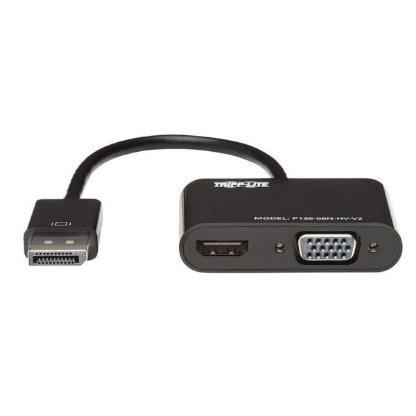 Adaptador EATON Convertidor Todo En Uno DisplayPort A VGA/HDMI COLOR Negro - Imagen 3