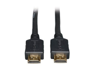 Cable HDMI de velocidad estándar, Video Digital con Audio (M/M), Negro, 15.24 m [50 pies]