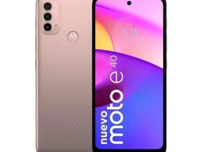 Celular Motorola E40 4GB RAM + 64GB Rosado