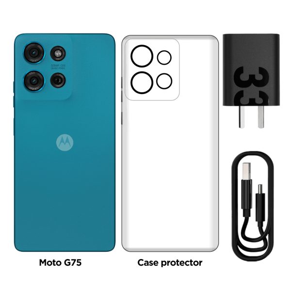 Celular motorola G75 5G 8GB 256GB Azul aqua - Imagen 3