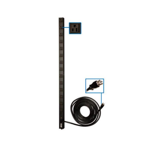 TRP PDU MONOFASICO 15A 120V PARA INSTA VERTICAL NEMA 5-15R - Imagen 4