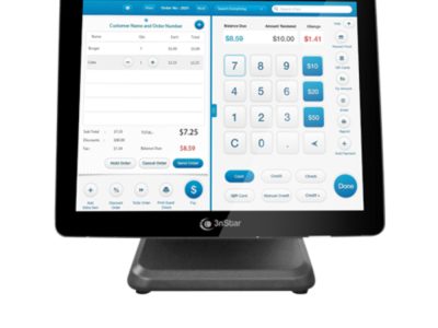 All-In-One POS 3nStar Intel Celeron J6412 QC 2,0GHZ 8G RAM, 240GB SSD, 15 Capacitivo, Red,  NO OS, 7 USB, 2 RS232, 1VGA