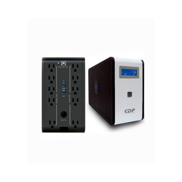 Ups CDP Interactiva 750VA/300W 6 Tomas de Salida Pantalla LCD Software de Monitoreo COLOR Negro - Imagen 4