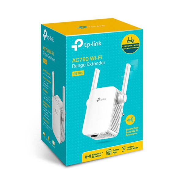 Extensor de Rango TPLINK Inalámbrico de Conector de Pared Dual Band Ac 750 2 Antenas Externas COLOR Blanco - Imagen 5