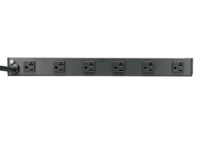RS-1215-20T Barra de contactos Eaton Tripp Lite para instalación en rack 1U, 120V, 20A, L5-20P, 12 tomacorrientes (6 adelante, 6 atrás), cable de 4.57 m [15 pies]