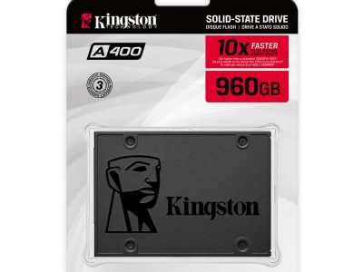 Unidad De Estado Sólido SSD KINGSTON A400 960GB 2.5 COLOR Negro