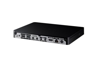PLAYER SAMSUNG  SBB-SSN,Procesador: Cortex-A72 1.7GHz Quad Core CPU, GPU:2D & 3D Graphics Engine, Up to 3840x2160. 32bpp, Supports OpenGL ES,Almacenamiento: 8GB (3.75GB Occupied by O/S, 4.25GB Available,),Memoria: 2.5GB 96bit DDR3-933 (1866MHz),Conectividad: USB 2.0 Port x 2 / HDMI 2.0  / RJ-45, RS232 In/Out(Stereo), IR In, Audio out, SO: Samsung P