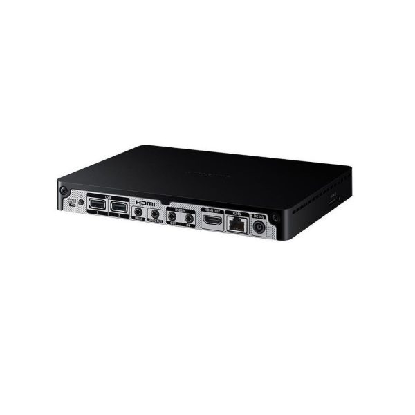 PLAYER SAMSUNG  SBB-SSN,Procesador: Cortex-A72 1.7GHz Quad Core CPU, GPU:2D & 3D Graphics Engine, Up to 3840x2160. 32bpp, Supports OpenGL ES,Almacenamiento: 8GB (3.75GB Occupied by O/S, 4.25GB Available,),Memoria: 2.5GB 96bit DDR3-933 (1866MHz),Conectividad: USB 2.0 Port x 2 / HDMI 2.0  / RJ-45, RS232 In/Out(Stereo), IR In, Audio out, SO: Samsung P
