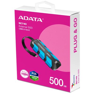 SSD EXTERNO 500GB TIPO C  / CABLE INCLUIDO - vel 1000