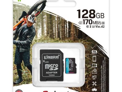 Memoria KINGSTON Micro Sd Canvas Go Plus Card + ADP 128GB