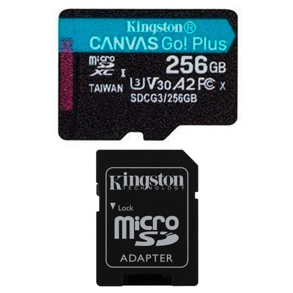 Memoria Kingston Micro sd  Canvas Go Plus 170R A2 U3 V30 Card + ADP 256GB