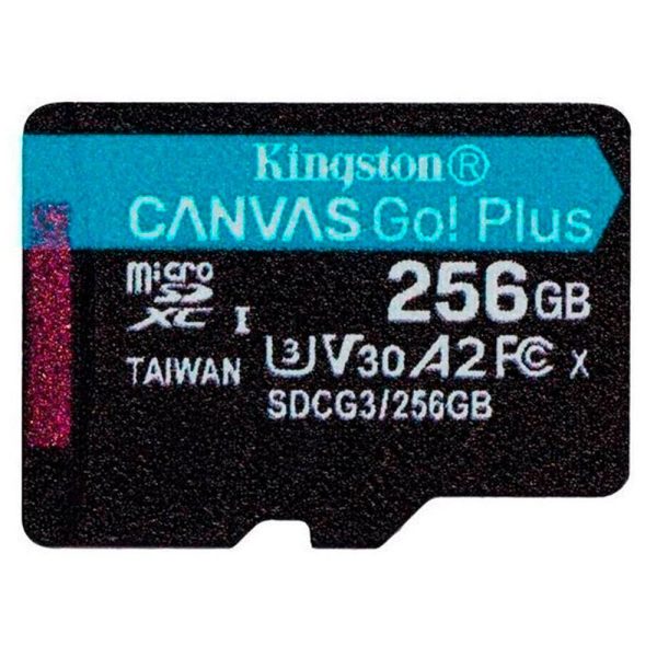 Memoria Kingston Micro sd  Canvas Go Plus 170R A2 U3 V30 Card + ADP 256GB - Imagen 4