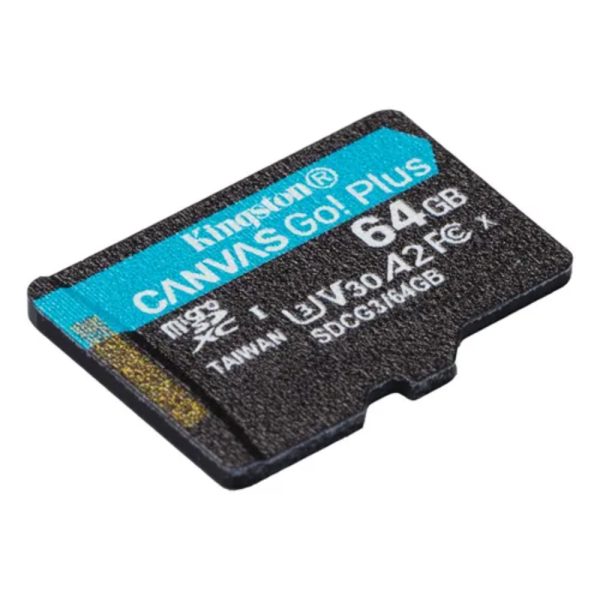 MicroSD 64GB Canvas Go Plus 170R A2 U3 V30 Card + ADP - Imagen 3