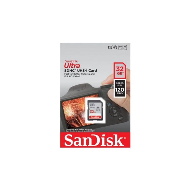 Tarjeta SD SanDisk Ultra SDHC/SDXC UHS-I  32GB 120Mb/s C10 U1 - Imagen 4