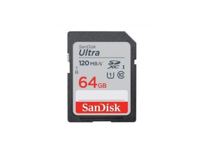 Tarjeta SD SanDisk Ultra SDHC/SDXC UHS-I  64GB 120Mb/s C10 U1