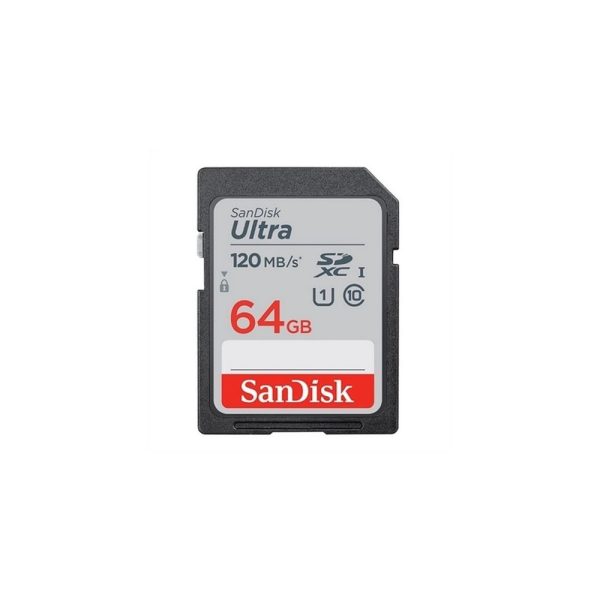 Tarjeta SD SanDisk Ultra SDHC/SDXC UHS-I  64GB 120Mb/s C10 U1