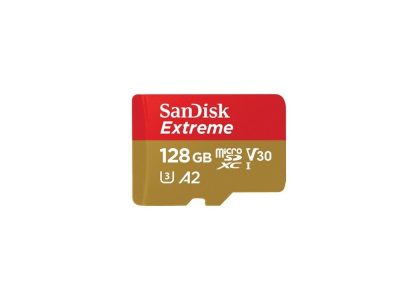 Tarjeta microSD SanDisk Extreme (Action Cam) UHS-I 128GB C10, U3, V30, A2