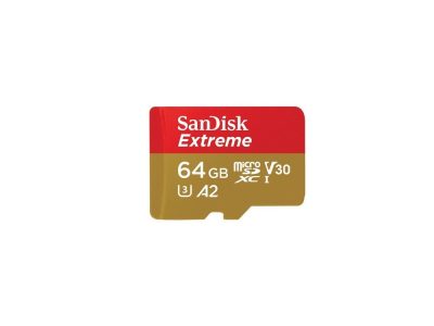 Tarjeta microSD SanDisk Extreme (Action Cam) UHS-I 64GB C10, U3, V30, A2