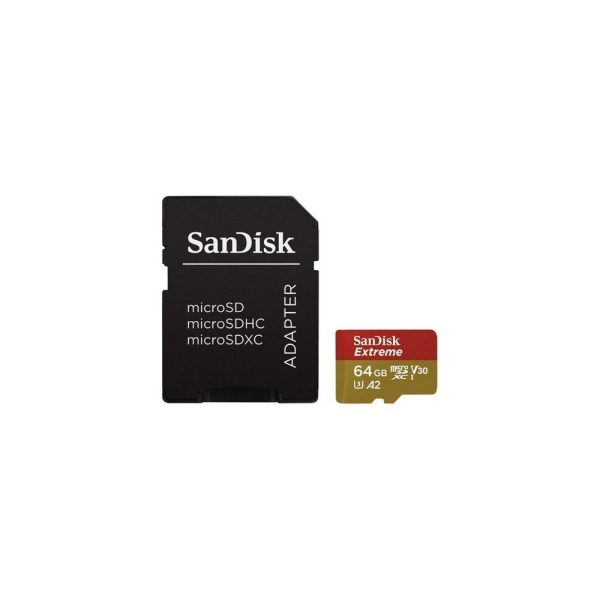 Tarjeta microSD SanDisk Extreme (Action Cam) UHS-I 64GB C10, U3, V30, A2 - Imagen 3