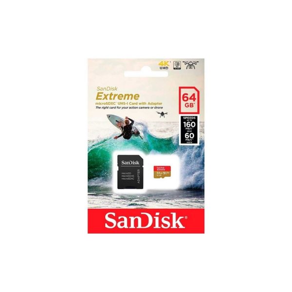 Tarjeta microSD SanDisk Extreme (Action Cam) UHS-I 64GB C10, U3, V30, A2 - Imagen 5