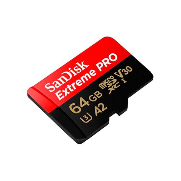 Tarjeta Micro SD SANDISK  Extreme Pro 64GB COLOR Negro Y Rojo - Imagen 3