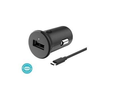 Cargador de Carro Motorola TurboPower 18 QC 3.0 Car Charger w/ 1m USB-C datacable