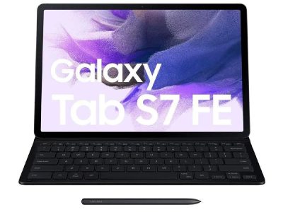 Samsung Tablets Galaxy Tab S7 FE WIFI - Negra, Teclado y Estuche