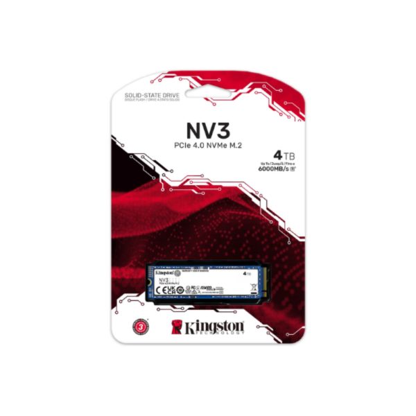Unidad de estado solido ssd kingston 4000G NV3 M.2 2280 PCIe 4.0 NVMe - Imagen 3