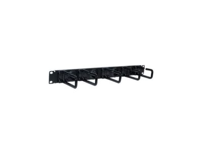 Administrador de cables horizontal de 1U SmartRack - tipo de anillo flexible