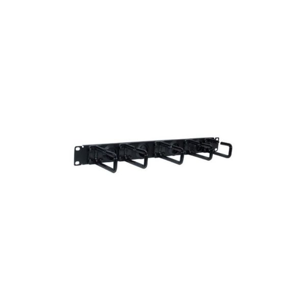 Administrador de cables horizontal de 1U SmartRack - tipo de anillo flexible