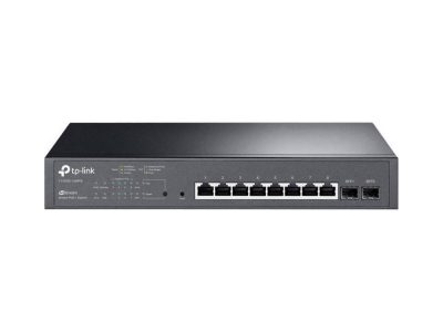 Switch TP-LINK Inteligente Gigabit PoE+ de 8 Puertos con 2 Ranuras SFP JetSteam