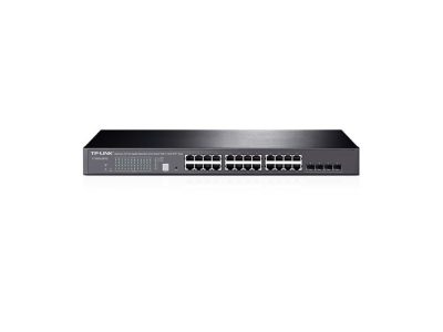 JetStream™ 28-port Pure-Gigabit L2+ Smart Switch, 24 10/100/1000Mbps RJ45 ports including 4 Fixed Gi